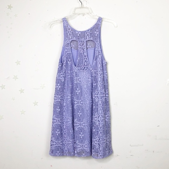 𝅺FREE People Small Lilac lace mini Dress - Picture 12 of 14